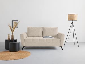 Andas 2,5-Sitzer Lörby, auch mit Aqua clean-Bezug, feine Steppung im Sitzbereich, lose Kissen
