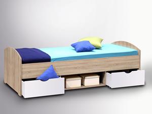 Kajuitbed MARLIN 90x200 cm sonoma/wit