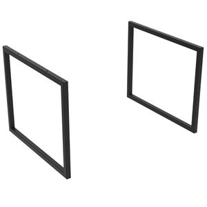 Muebles framepoten voor badkamermeubel zwart mat 33x43cm