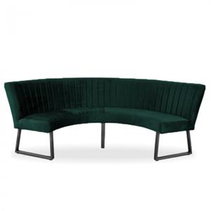 HomingXL Eetkamerbank Rondo | Geschikt voor tafel 150 cm | stof Element groen 12