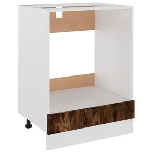 vidaXL Küchenbuffet »Herdumbauschrank Räuchereiche 60x46x81,5 cm Holzwerkstoff« (1-St)