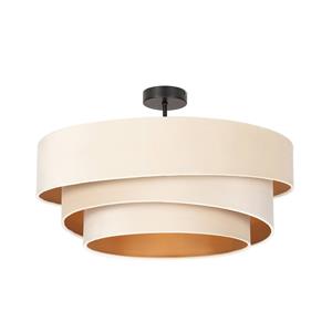 Lindby Jusari plafondlamp van textiel, wit