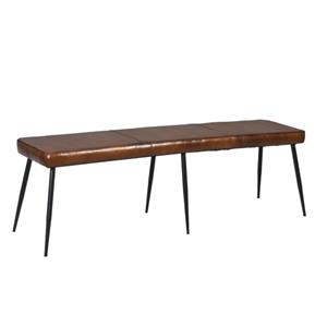 HomingXL Eetkamerbank Charleston | leer cognac | 160 cm breed