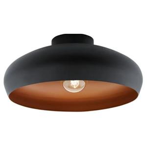 EGLO Deckenleuchte Mogano in Schwarz und Kupfer E27