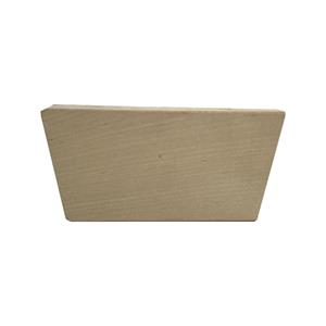 Furniture Legs Europe Kleine rechthoekige tapse onbehandelde houten meubelpoot 6 cm
