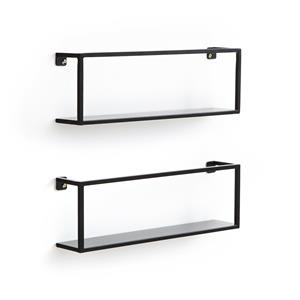 LA REDOUTE INTERIEURS Set van 2 metalen wandplanken L50 cm, Hiba