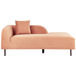 BELIANI Chaise longue links boucle perzik LE CRAU