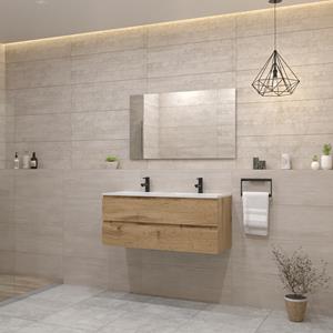 Boss & Wessing Badmeubel  Paris 120 cm Compleet Geleverd Dakota Oak 