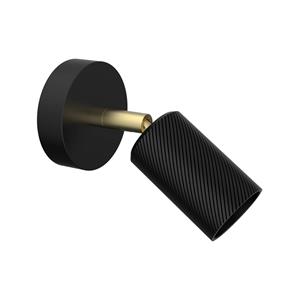 SEGULA wandlamp Bronx Wave, zwart, 1-lamp