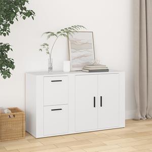 vidaXL Dressoir 100x33x59,5 cm bewerkt hout wit