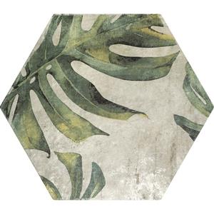 Zyx Amazonia Vloer- en wandtegel met decor 32x37cm 9mm gerectificeerd R9 porcellanato Emerald 220973