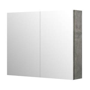 Aquazuro spiegelkast Napoli 90cm betongrijs