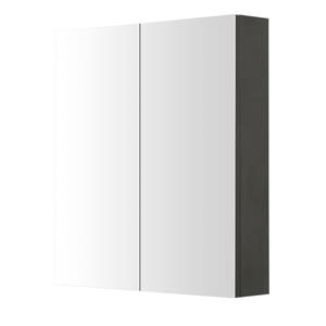 Aquazuro spiegelkast Arezzo 60cm donkergrijs