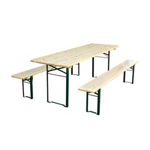 Praxis Picknicktafel Wood Beer spar 3-delig 80x200cm