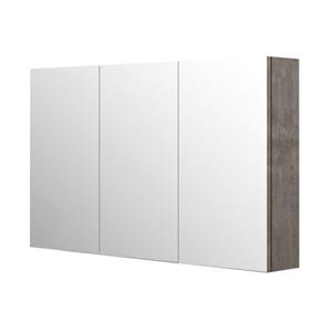 Aquazuro spiegelkast Napoli 120cm betongrijs