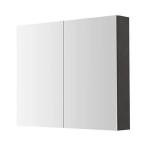 Aquazuro spiegelkast Arezzo 80cm donkergrijs