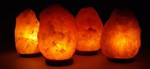 lalashops 15% Korting! - 4 x Zoutlamp 2 tot 4kg - Himalayazout / Zoutsteen (Haliet) - ca. 22x12cm per stuk