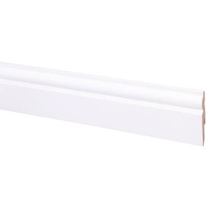 CanDo muurplint Classic wit 80x12mm 240cm