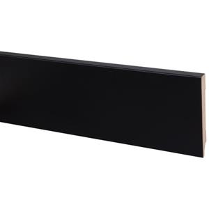 Baseline muurplint Budget Cubic zwart 120x14mm 240cm: