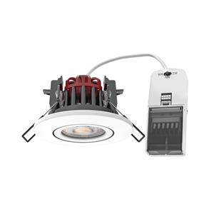 Arcchio Cyrian LED inbouwlamp, IP65, wit