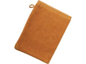 Living Crafts 2er-Pack  Bio-Waschhandschuh ORLANDO 22 x 16 cm, amber