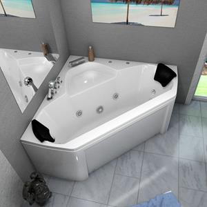 AcquaVapore Whirlpool-Badewanne »Whirlpool Badewanne Eckwanne W02-ALL 135x135cm«