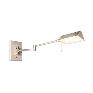 Qazqa Design Wandlamp Staal Incl. Led Dimbaar - Notia