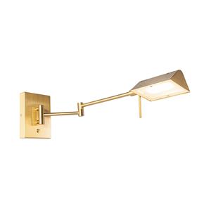 Qazqa Design Wandlamp Messing Incl. Led Dimbaar - Notia