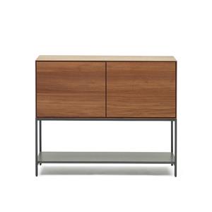 Kave Home Dressoir Vedrana Walnoot, 98cm - Bruin