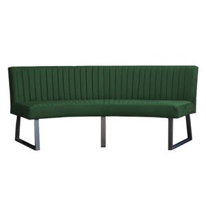 HomingXL Eetkamerbank Ovaal | Geschikt voor ovale tafel 200 cm | stof Element groen 12