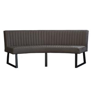 HomingXL Eetkamerbank Ovaal | Geschikt voor ovale tafel 240 cm | stof Element antraciet 01