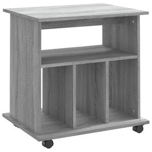 vidaXL Kast verrijdbaar 60x45x60 cm bewerkt hout grijs sonoma eiken