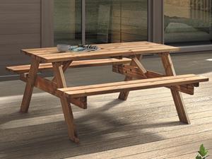 Mobistoxx Picknicktafel SIRACUSA 150 cm bruin