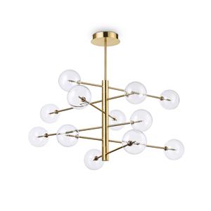 Ideallux Ideal Lux Equinoxe Hängeleuchte 12fl messing antik