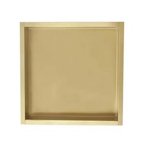 Sanilux Inbouwnis  Napo Wand 30x30x7 cm Geborsteld Goud 