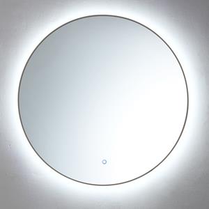 Sanilux Spiegel  Rond Met LED Verlichting 3 Kleuren Instelbaar & Dimbaar 100 cm Met Spiegelverwarming Gunmetal 