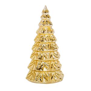 Shoppartners 1x Stuks Led Kaarsen Kerstboom Kaars Goud D10 X H23 Cm ed Kaarsen