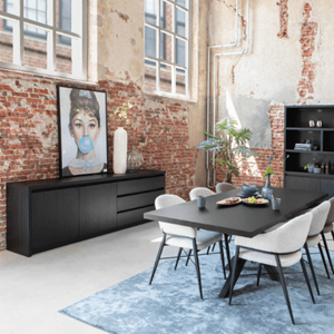 Max Wonen Dressoir Milo | 2 deuren | 3 lades | L