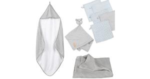 Roba Handtuch Set »Geschenkset Lil Planet – Handtuch, Waschlappen, Schmusetuch & Decke«