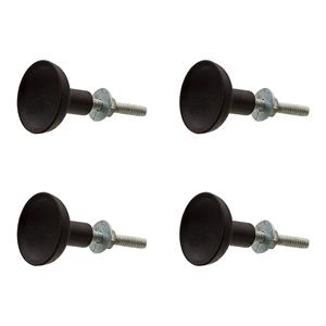 Deurknop Set Van 4 Ø 3 Cm Bruin Ijzer Rond Meubelknop Kastknop Bruin Meubelknop Kastknop