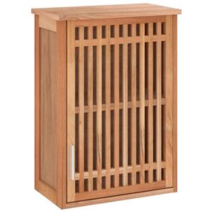 Vidaxl Wand-badschrank 42x23x60 Cm Massivholz Nussbaum