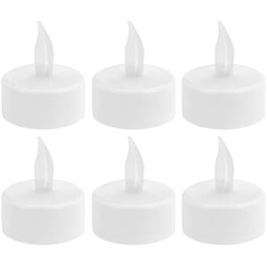 Led theelichtjes/waxinelichtjes wit 8x stuks -