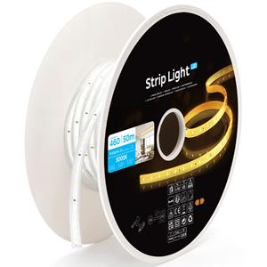 BES LED LED Strip - Aigi Drody - 50 Meter - IP65 Waterdicht - Warm Wit 3000K - 2835 SMD 230V