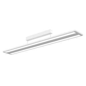 Prios Yuela LED plafondlamp, Dali, 120 cm, wit