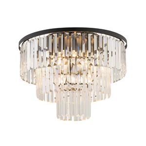 Nowodvorski Lighting Plafondlamp Cristal, transparant/zwart, Ø 56cm
