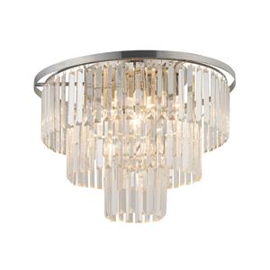 Nowodvorski Lighting Plafondlamp Cristal, transparant/zilver, Ø 56cm