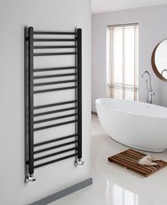 Sapho Metro radiator mat zwart 50x120cm 386W