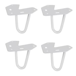 Furniture Legs Europe Witte hairpin tafelpoot 10 cm (set van 4)