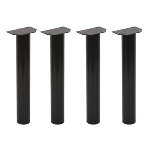 Furniture Legs Europe Ronde zwarte meubelpoot 42 cm (set van 4)