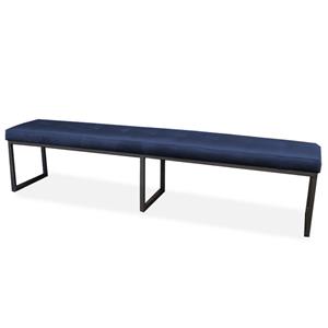 HomingXL Eetkamerbank Atlanta | stof Element blauw 13 | 160 cm breed